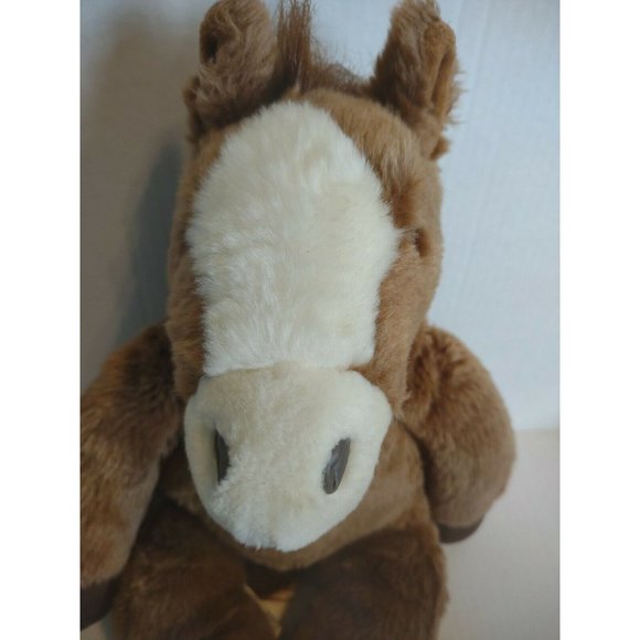 Build a Bear Plush Floppy Pony *RETIRED* BAB brown white stuffed animal Horse - Picture 2 of 4